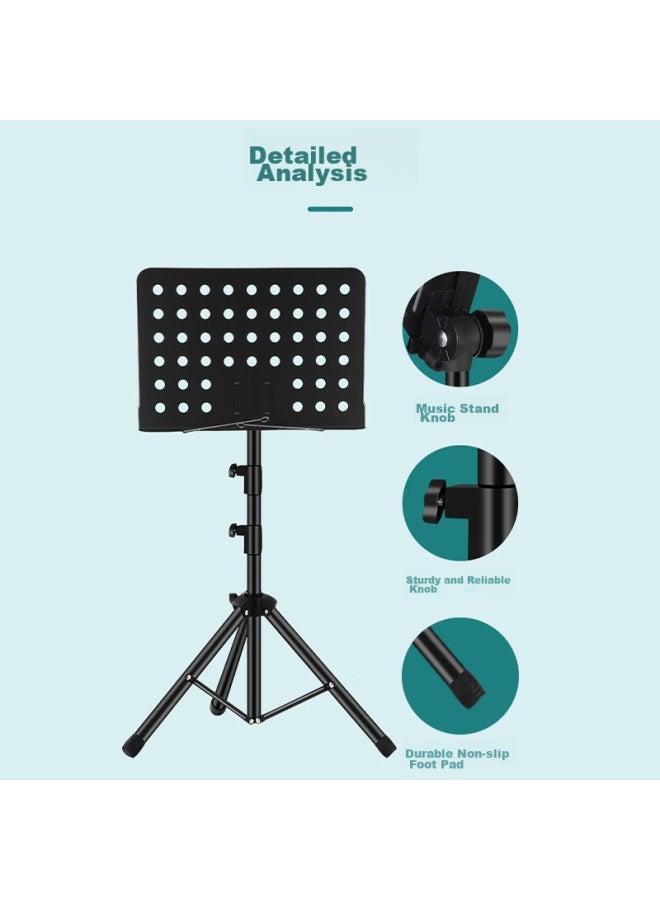 Mosen Ms-202s Music Stand, Professional Adjustable Music Stand, Universal Music Stand For Instruments, Classic Model - Image 2