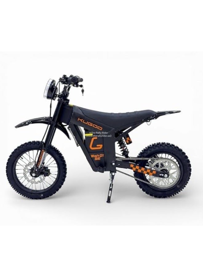 Kugoo Wish 01 SE EV Dirt Bike Scooter Off Road, Powerful 48V/21AH Battery, 1500W Motor, 3 mode speed (20-35-50) km/h, with Hydraulic Brakes, Maximum range is 40-50 km and charging time 7-8 h - Image 3