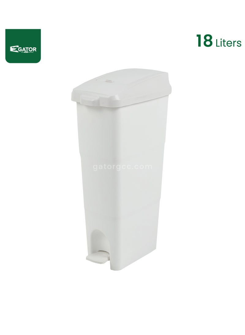 Double Class Feminine Hygiene Bin 18L White - Image 1
