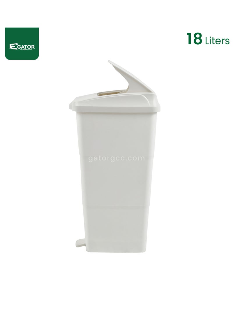 Double Class Feminine Hygiene Bin 18L White - Image 2