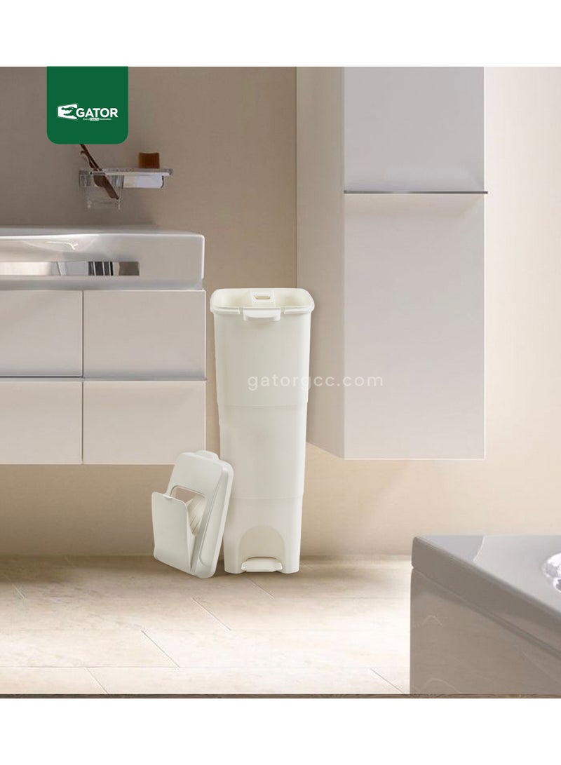 Double Class Feminine Hygiene Bin 18L White - Image 4