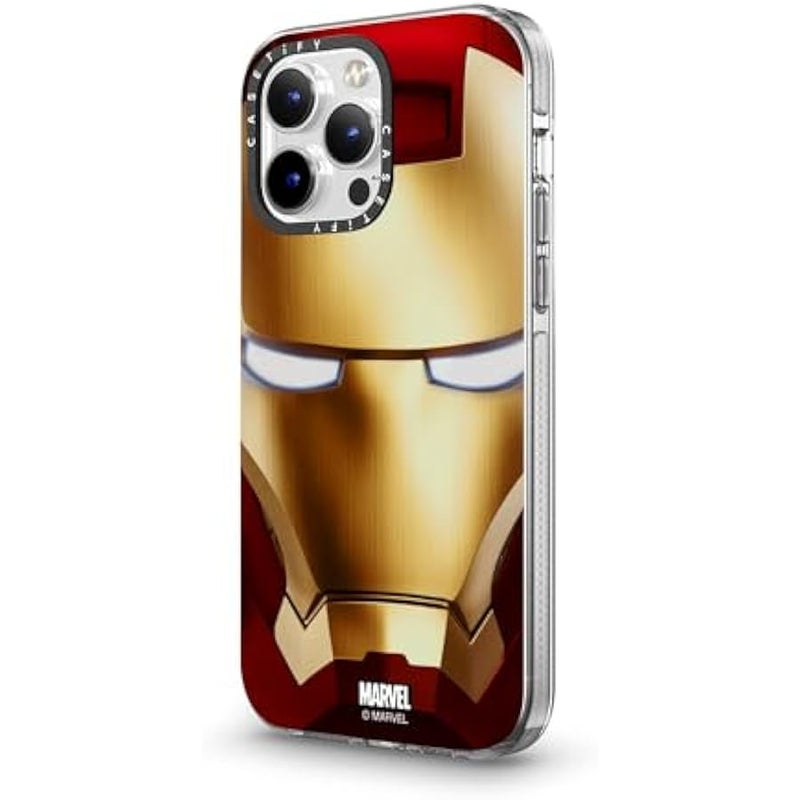 Casetify Clear iPhone 14 Pro Max Case 【Iron Man Co-Lab/Not Yellowing / 6.6ft Drop Protection/Compatible with Magsafe】 - Iron Man Hero Mask - Clear - Image 5