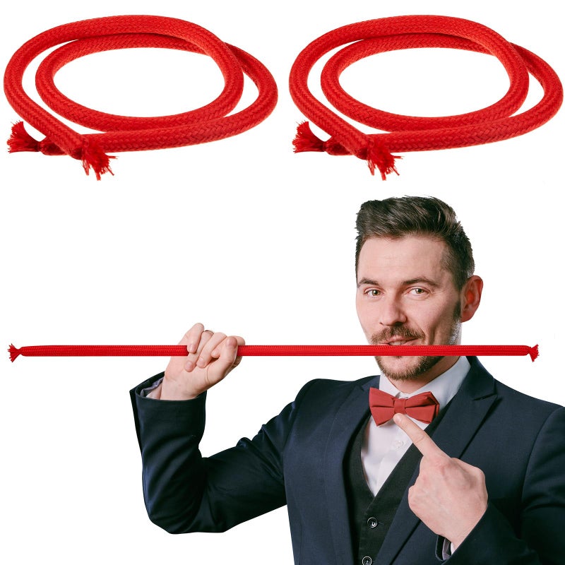 Rotatingpals 2 Pcs Magic Trick Rope Magic Tricks Stiff Rope Flexible Comedy Stage Close up Trick Illusion Gimmick Props for Comedy Stage Beginner - Image 3