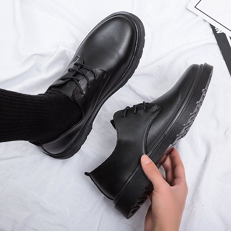 Teenagers Suit Leather Shoes Men'S Trendy Junior High School Primary School Students Middle School Children'S Small Leather Shoes Performance Boys Trendy Shoes - Image 4