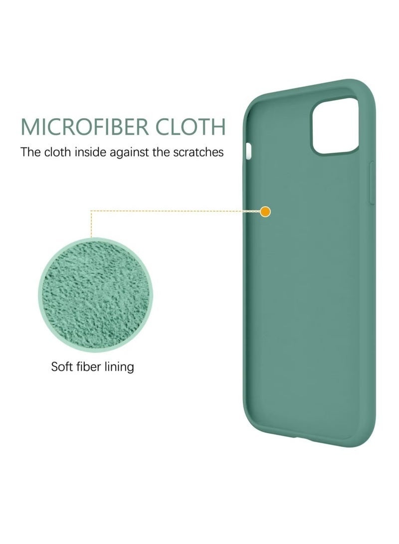 ليدين جراب سيليكون لهاتف iPhone 11، جراب هاتف كامل الجسم، ناعم الملمس، غطاء مقاوم للصدمات مع بطانة من الألياف الدقيقة - Image 4