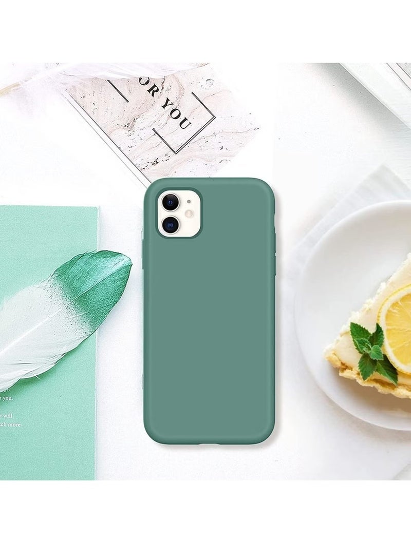 ليدين جراب سيليكون لهاتف iPhone 11، جراب هاتف كامل الجسم، ناعم الملمس، غطاء مقاوم للصدمات مع بطانة من الألياف الدقيقة - Image 5