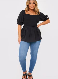 In the style Tie Detail Puff Sleeve Top  - Image 4