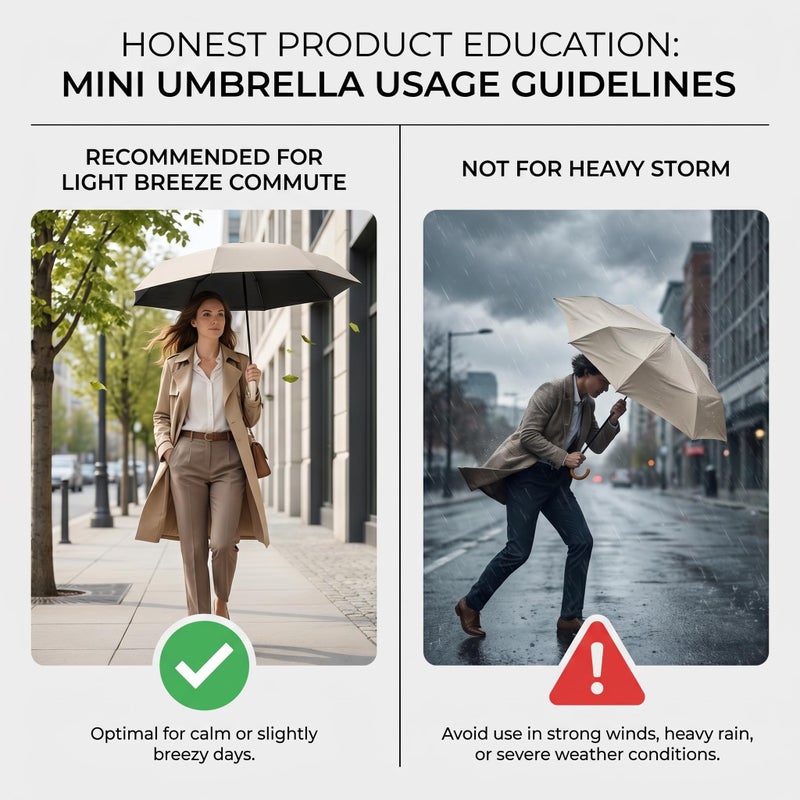Mini Travel Umbrella, UPF 50+ UV Sun Protection - Image 5