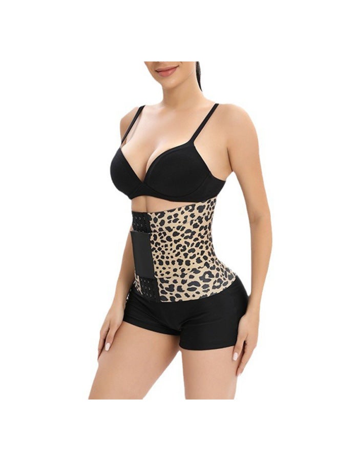 Sports Sweaty Fitness Leopard Print Winding Belt New Tummy Wrap Yoga Tinting Waist Tinting Belt