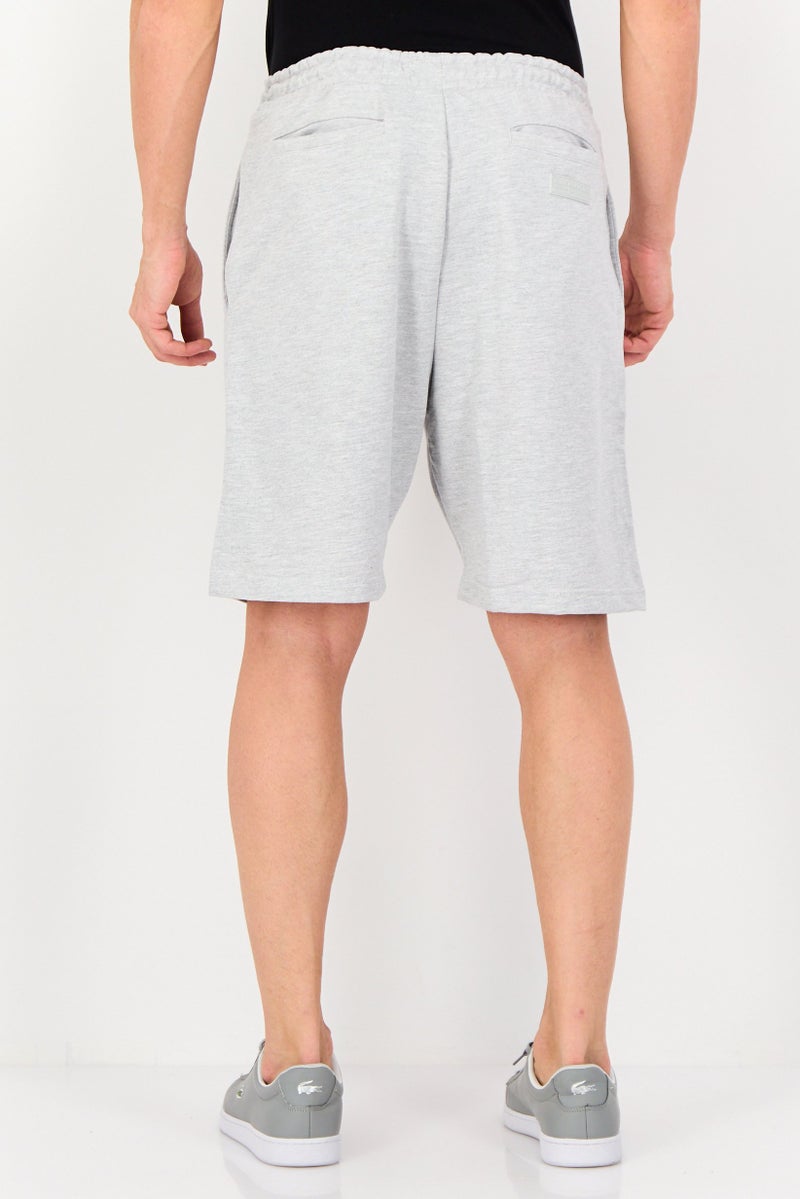 Blank Essentials Men Brand Logo Basic Shorts, Grey - Image 3