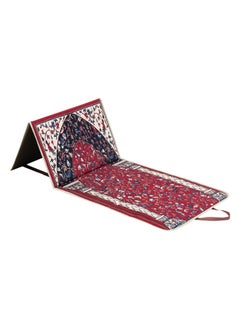 السنيدي سجادة صلاة مع كرسي كرسي رحلات احمر مقاس 55*110 سم  - Image 1