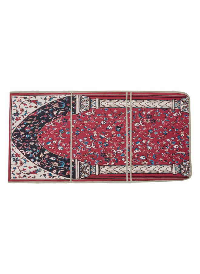 السنيدي سجادة صلاة مع كرسي كرسي رحلات احمر مقاس 55*110 سم  - Image 3