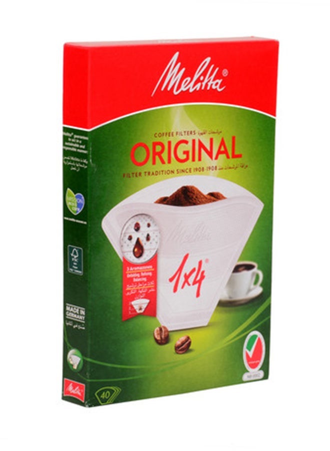 Melitta 40-Piece Original Coffee Filter White - Image 2
