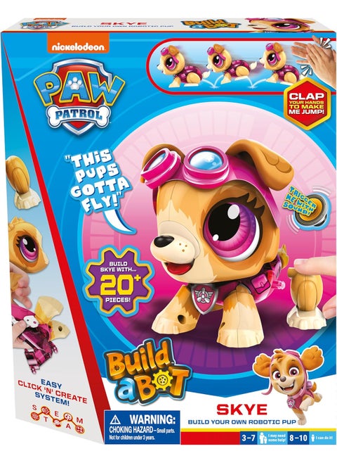 Build a Bot Paw Patrol Skye  Build Your Own Robotic Pet with 20 Pieces with 1 Sticker Sheet  Ages 310