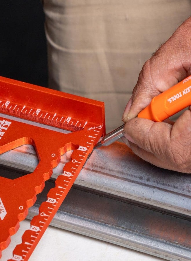 KLEIN TOOLS 80188 Skribes 2.8 mm Mechanical Carpenter Pencil with Built-In Sharpener and 10-Pack Graphite Lead Refills, for Deep Hole Marking for Woodworking and Construction - Image 4