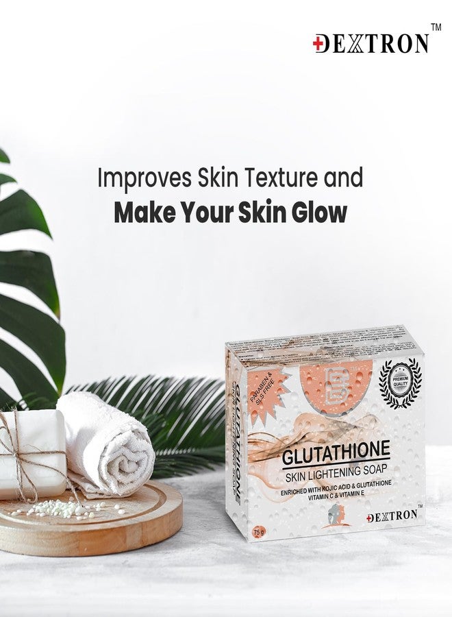 Dextron Glutathione Soap 75 gm X 2 Pcs, Advanced Skin Brightening & Moisturizing Soap for Face and Body - Reduces Dark Spots, Pigmentation, Acne & Blemishes - Suitable for All Skin Types, Men & Women - Image 5