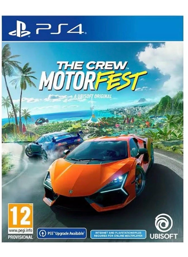 The Crew Motorfest for PlayStation 4 (PS4) | Open-World Racing Game | Cars, Bikes & Boats | Online Multiplayer | International Version | PEGI 12