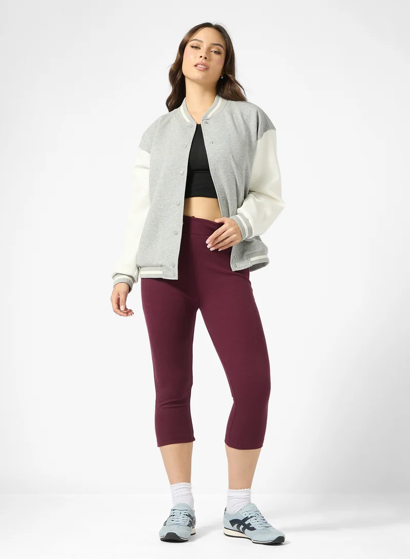 Ginger Basics Cropped Cotton Leggings