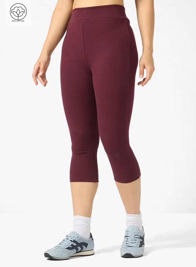 Ginger Basics Cropped Cotton Leggings