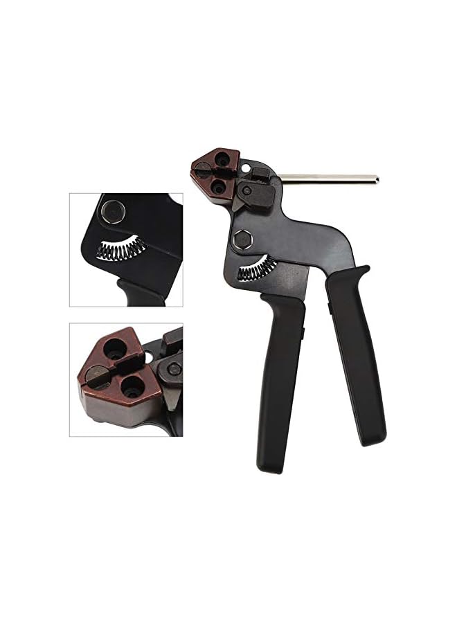 S-TOP Stainless Steel Cable Tie Gun, Fastening Cable Tie Tool, Die-Cast Steel Flush Cut Point Zip Tie Gun with Steel Handle, Automatic Tensioner Cutter Tool - Image 2