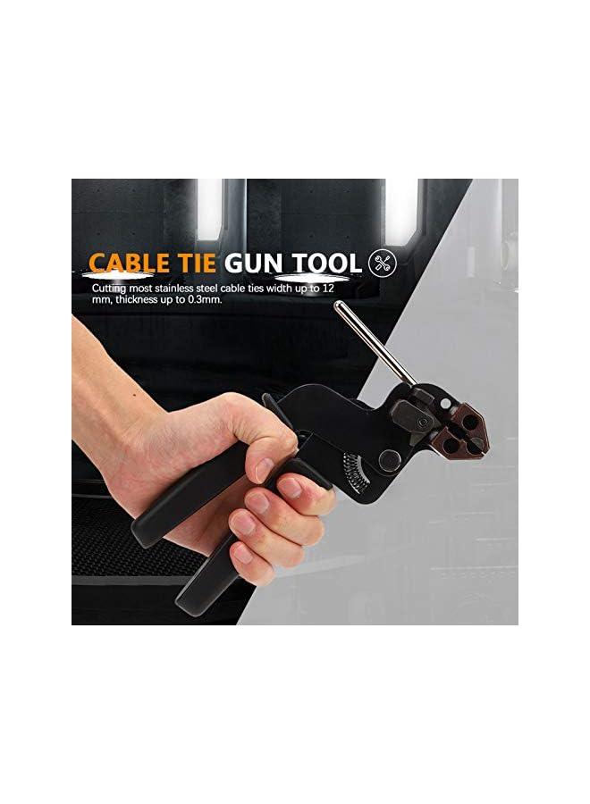 S-TOP Stainless Steel Cable Tie Gun, Fastening Cable Tie Tool, Die-Cast Steel Flush Cut Point Zip Tie Gun with Steel Handle, Automatic Tensioner Cutter Tool - Image 5
