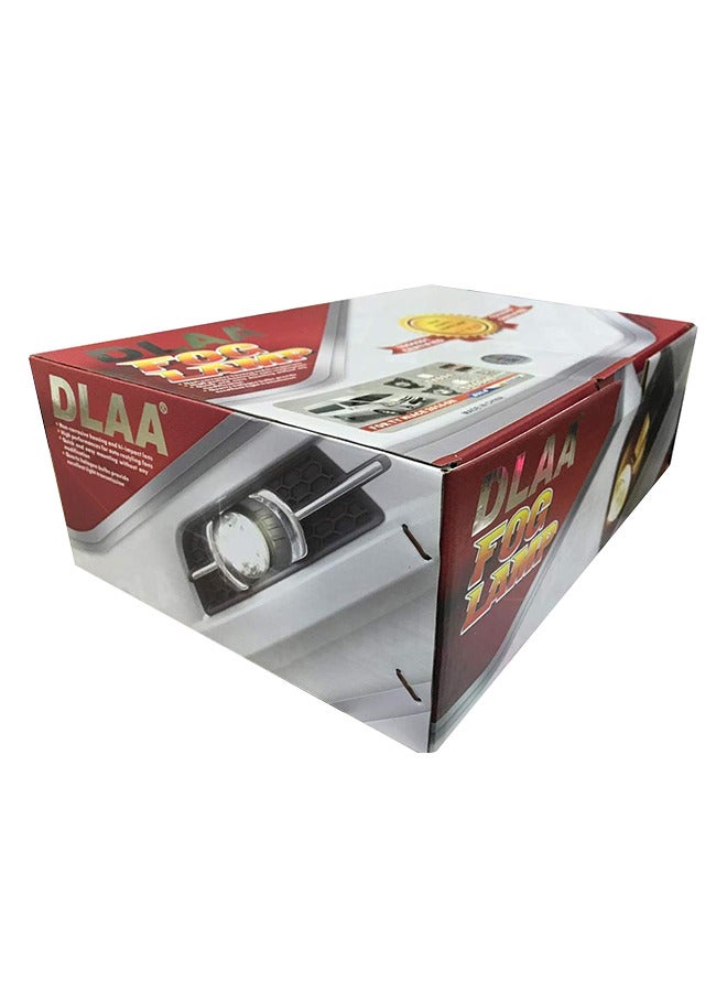 DLAA DLAA Pack of 2 TY694E Fog Lamps Suitable for HiAce 2014-2018 Chrome Ring, Wires and Switch  - Image 3