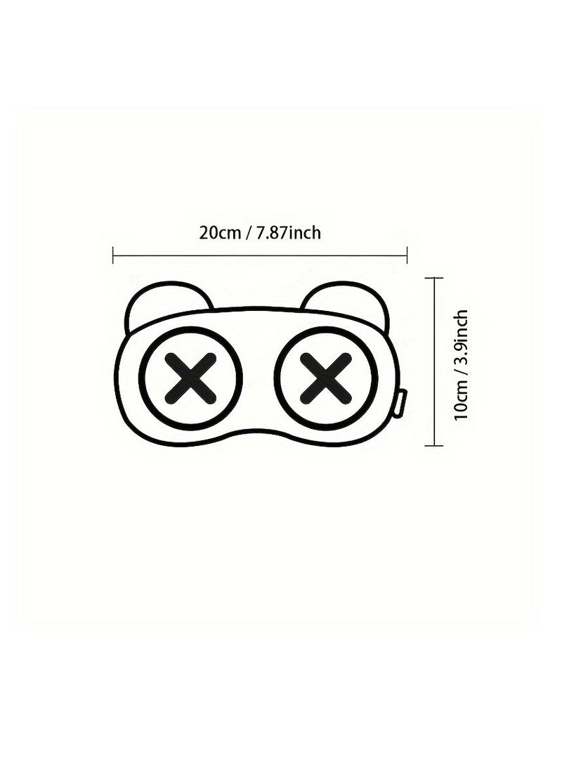 Generic 1pc Cartoon Cute Eye Shape Eye Mask, Blackout Sleeping Eye Mask, Built-in Pocket Can Be Used For Ice Packing Or Hot Packing (Without Ice Bag) - Image 3