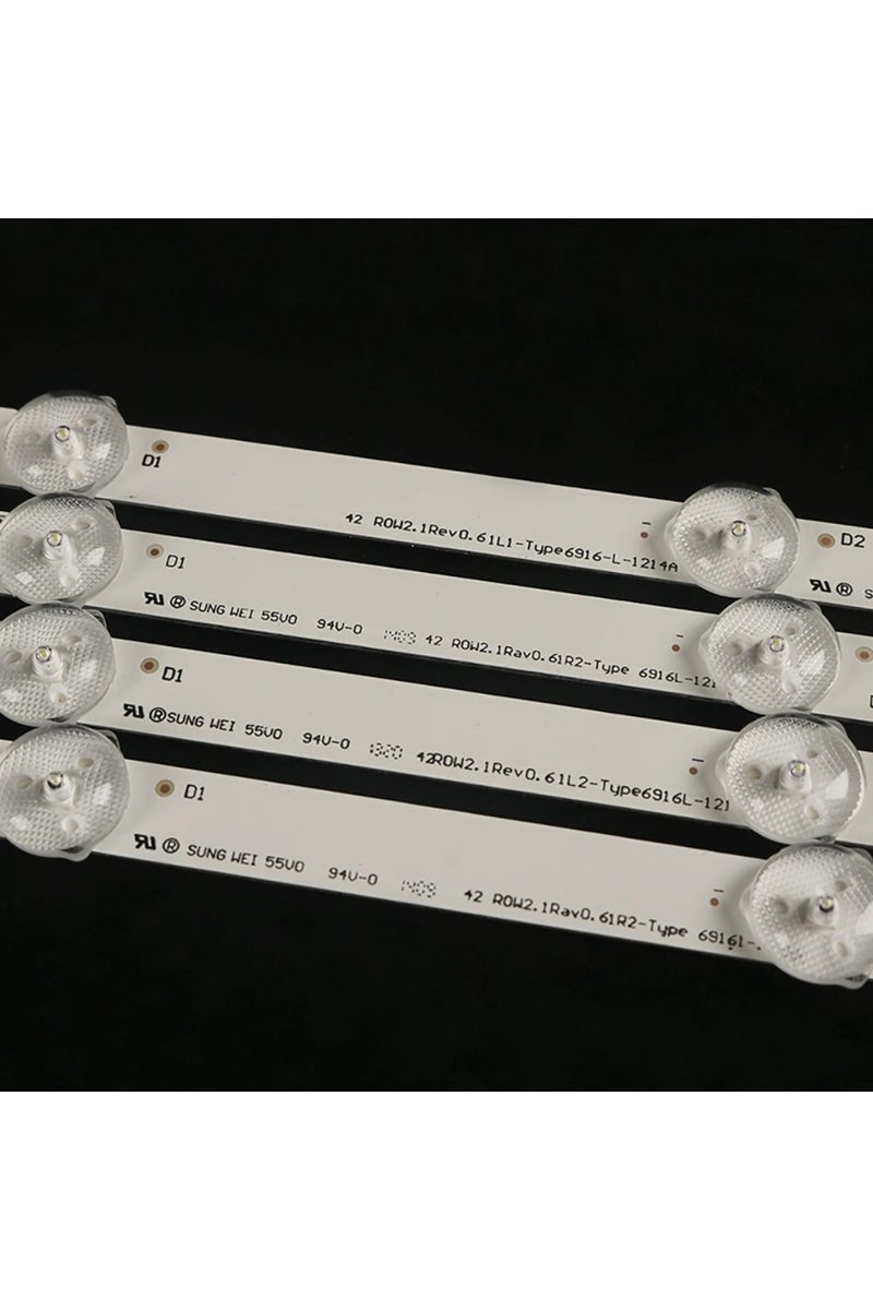 Green Tiger 30 قطعة (3 تلفزيونات) شريط إضاءة خلفية LED 10/30 قطعة لطرازات 42LN519C-CC 42LN5400 42LA620S 42LN570S 6916L-1214A 6916L - Image 2