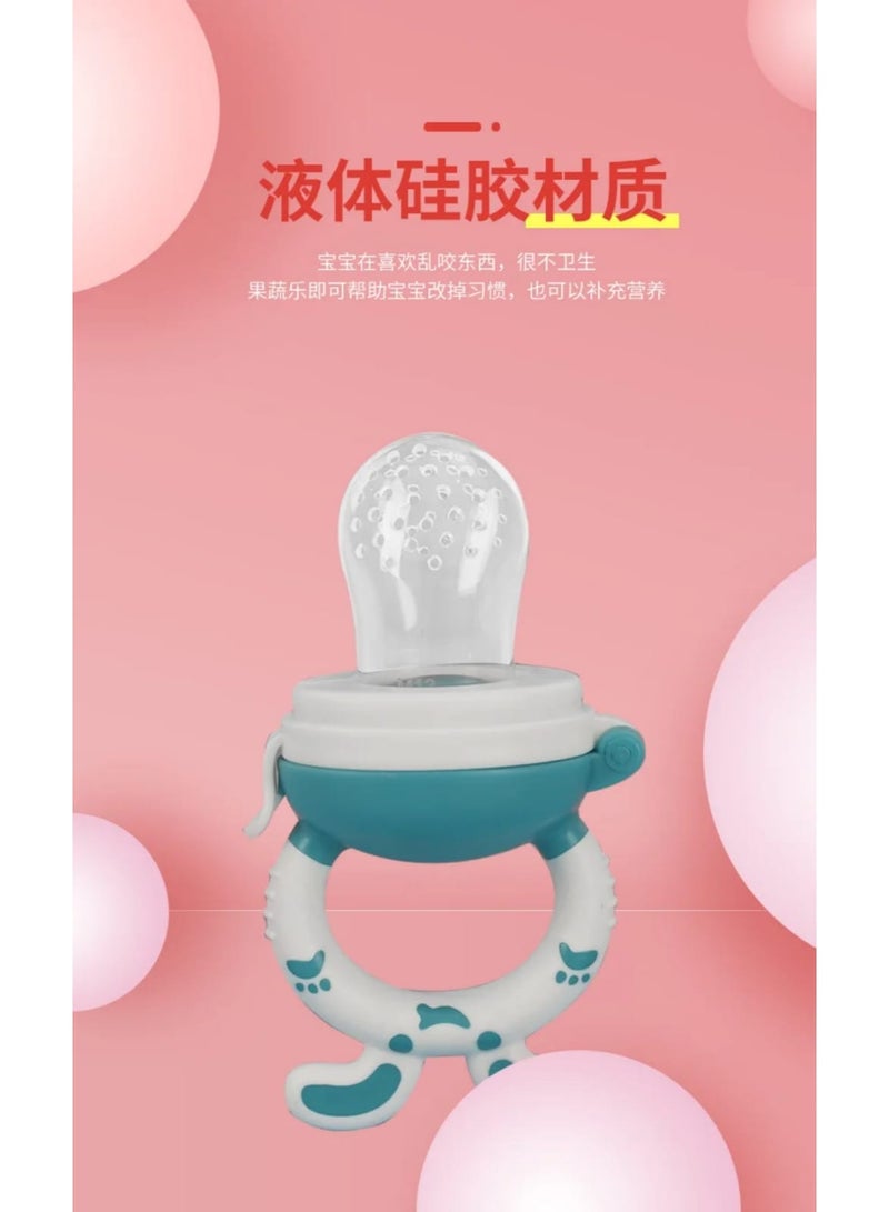 شيكو لهاية لتغذية الفاكهة للأطفال (شيكو) ( عضاضة فواكه ) – مغذي طعام طازج + 2 غيار اضافي - Image 3