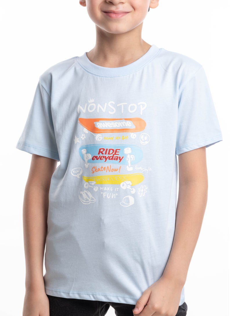 T-Shirts For Boys 100% Cotton (4-6-8) Years - Image 4