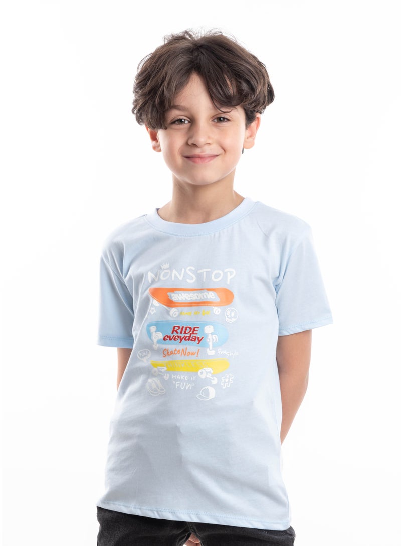T-Shirts For Boys 100% Cotton (4-6-8) Years - Image 3