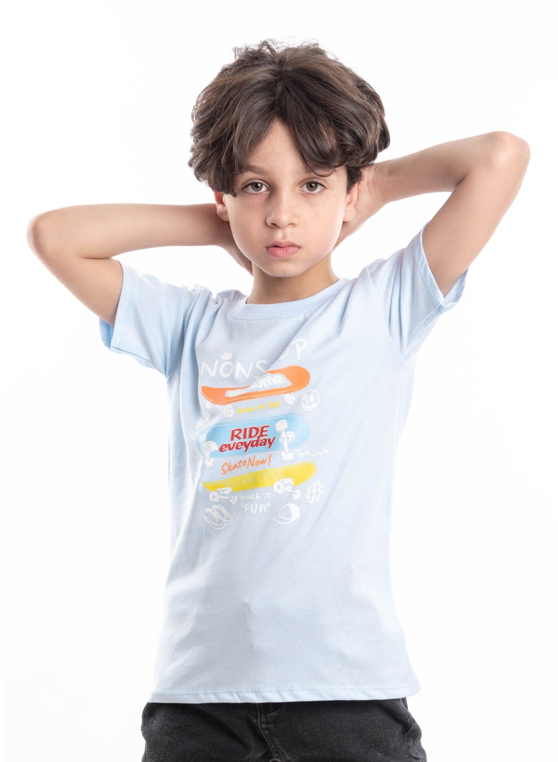 T-Shirts For Boys 100% Cotton (4-6-8) Years - Image 2