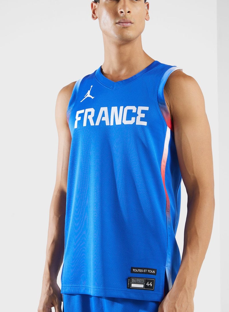 Jordan France Limited Olympic Jersey - Image 3