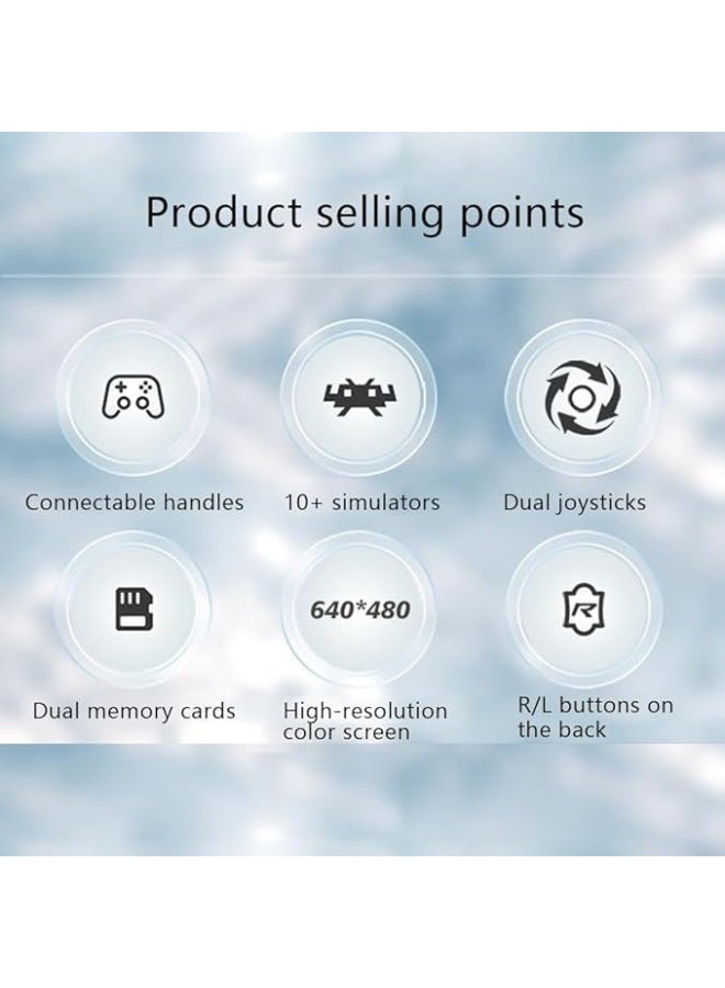 Wheels R36S Retro Handheld Game Console with 3.5" IPS Display, 64/128GB and 21,000+ Classic Games, Open Source Linux System, Screen Portable Pocket Video Player (Blue-64G) - Image 2