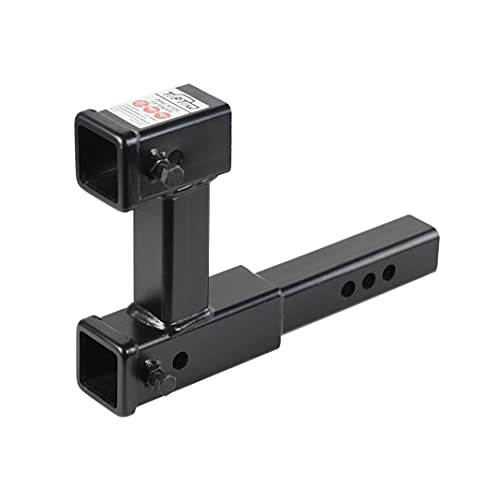 TOPTOW 64131 Dual Hitch Extension, 2 inch Towing Receivers, Extends Adjustable Length, 4,000lbs - Image 1