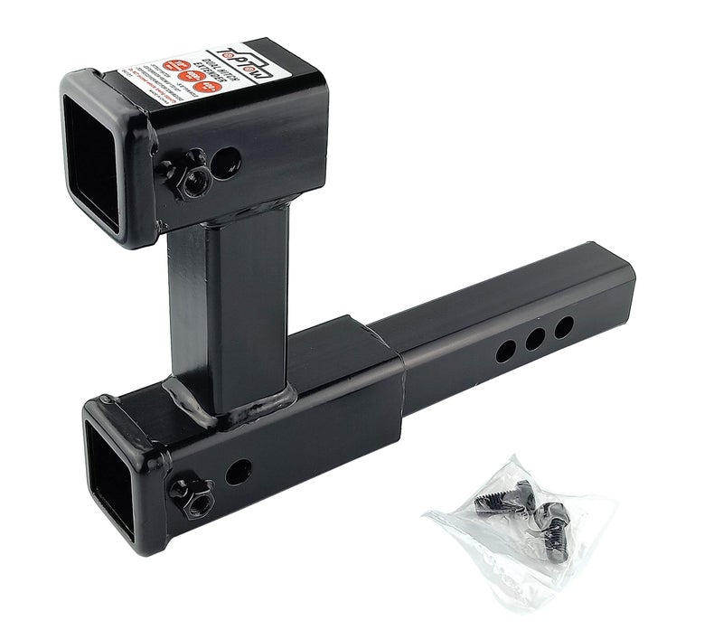 TOPTOW 64131 Dual Hitch Extension, 2 inch Towing Receivers, Extends Adjustable Length, 4,000lbs - Image 4