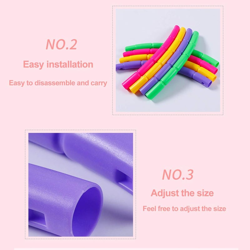 Storio Hula Hoop Zig Zag for Adults Kids Quality Exercise Fitness Ring Multi Colour Adjust in 2 Sizes | Hoopla Baby Toys Play Kit 57, SC1557 - Image 4