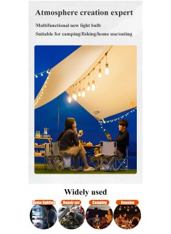 ARNOTEC Solar Rechargeable Camping Lights, Waterproof LED Tent Lights with USB Cable, 3 Modes Hanging Camping Lantern, Hanging Lamp for Hiking, Emergency, Camping, Household, Car Repairing(1PCS)  - Image 4