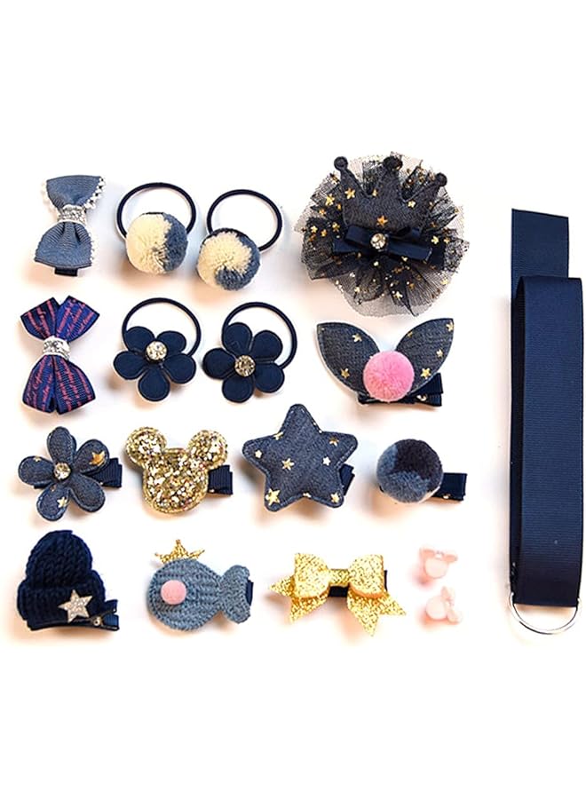 KASTWAVE Baby Girls Hair Accessory Set With Gift Box 36 Pack Baby Girls Hair Clips Hair Bows Elastic Hair Bobbles Hair Accessories Ponytail Holder Various Color Hair Clips For Kids Girls - Image 3