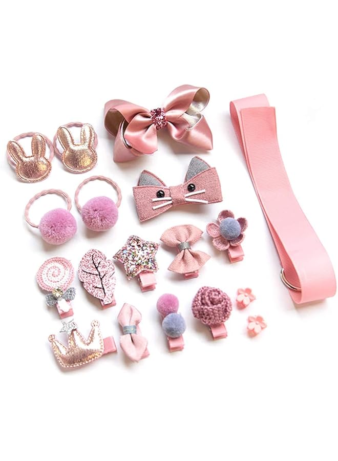KASTWAVE Baby Girls Hair Accessory Set With Gift Box 36 Pack Baby Girls Hair Clips Hair Bows Elastic Hair Bobbles Hair Accessories Ponytail Holder Various Color Hair Clips For Kids Girls - Image 2