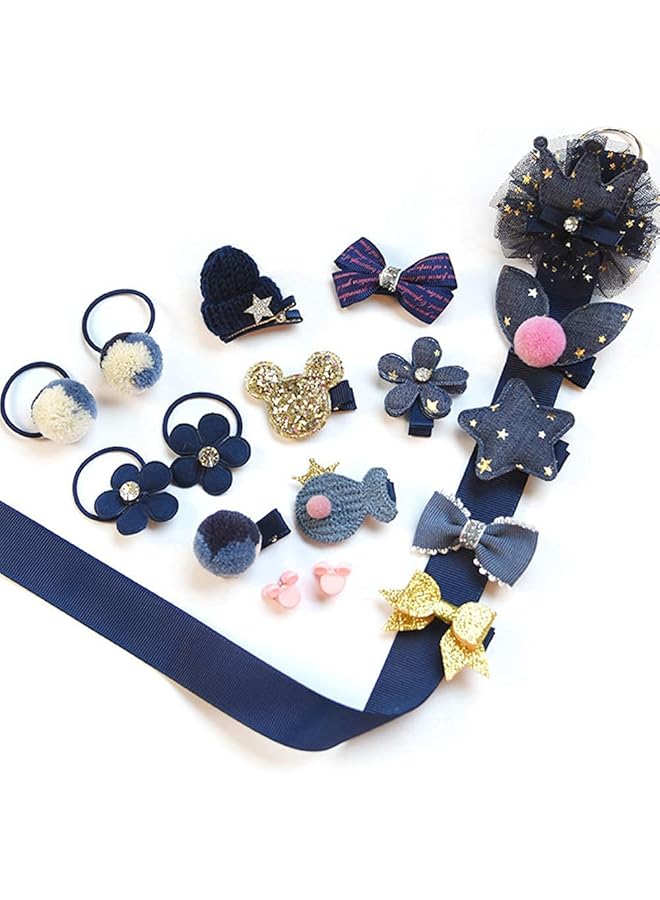 KASTWAVE Baby Girls Hair Accessory Set With Gift Box 36 Pack Baby Girls Hair Clips Hair Bows Elastic Hair Bobbles Hair Accessories Ponytail Holder Various Color Hair Clips For Kids Girls - Image 5