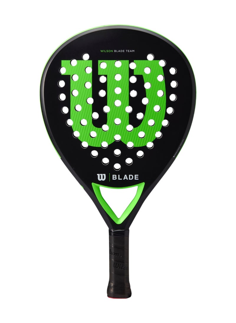 Wilson Blade Team V2 Padel Racket - Black/ Green  - Image 1