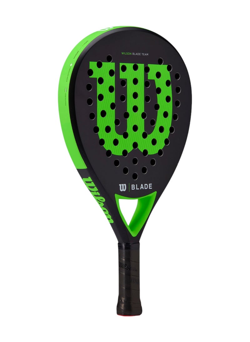 Wilson Blade Team V2 Padel Racket - Black/ Green  - Image 2