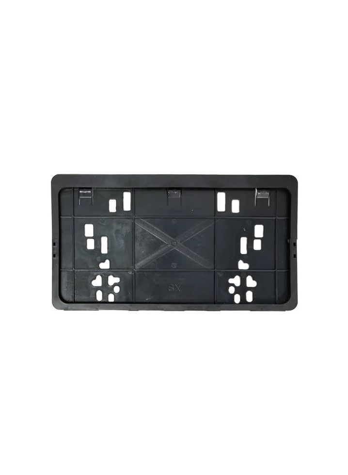 إطار لوحة رقم السيارة لجميع السيارات إطار رقم سيارة عالي الجودة ، قطعتان أسود - Image 4