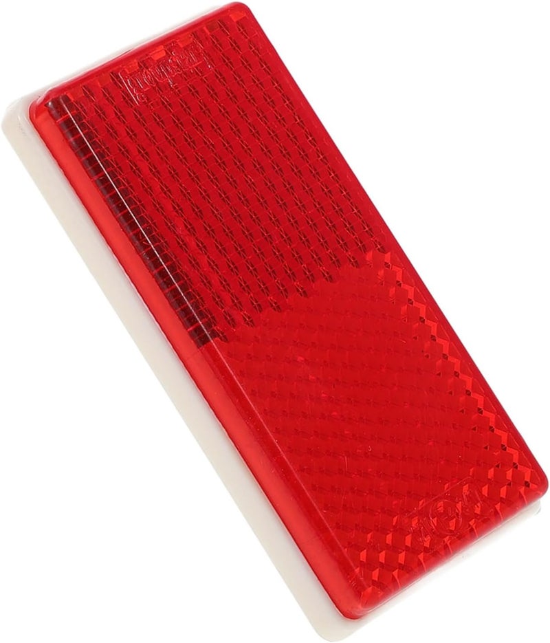 Red Self Adhesive Safety Reflector Sticker for Vehicles Trucks Trailers Enhanced Visibility - Image 1