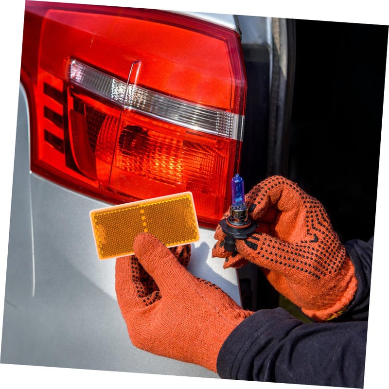 Red Self Adhesive Safety Reflector Sticker for Vehicles Trucks Trailers Enhanced Visibility - Image 5