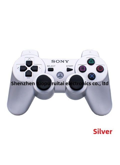 Wireless Bluetooth Ps3 Game Controller Universal Button Gamepad Direct Sale From Manufacturer Digital Computer Gaming Joystick-Product Color:Silver