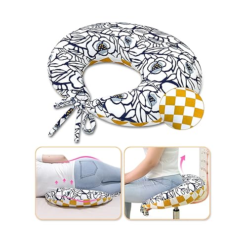 AOSSA وسادة AOSSA BBL بعد الجراحة للنوم والجلوس وسائد المؤخرة لرفع المؤخرة البرازيلية التعافي بعد الجراحة وسادة دائرية لدعم المقعد وسادة فوم لدعم الورك للكرسي والسرير وسادة BBL مائلة - Image 2