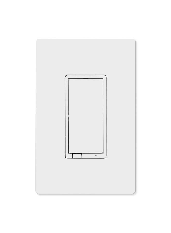 Enbrighten Z-Wave Light Dimmer with QuickFit & SimpleWire, 3-Way Ready, Works with Alexa, Google Assistant, Z Wave Hub Required, Repeater/Range Extender, Smart Switch, White & Almond, 700 Series,58438 - Image 1