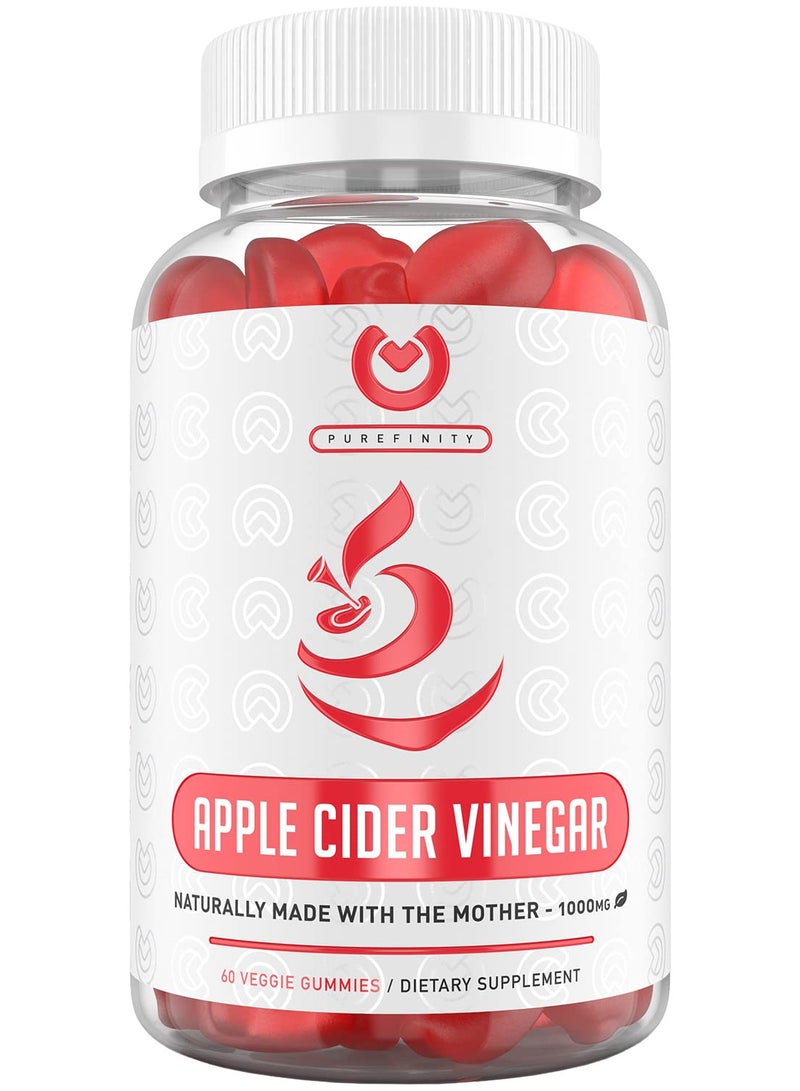 PUREFINITY Apple Cider Vinegar Gummies 60 Gummies - Image 1